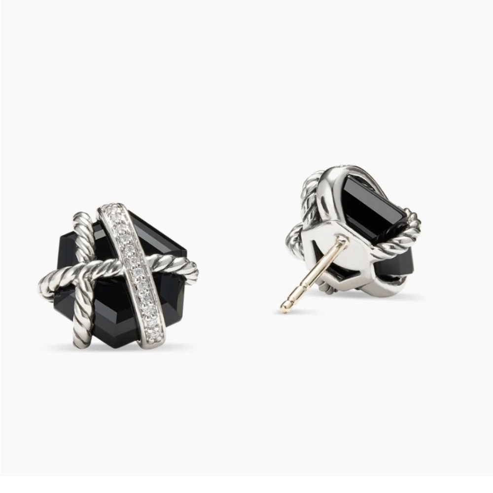 💕💯 Authentic David Yurman Black Onyx Earrings💕